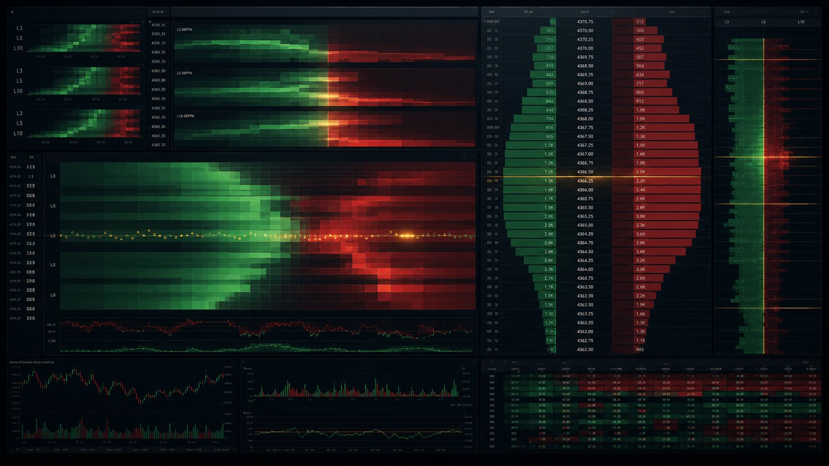 Vantedge DOM Pressure Matrix - Order Flow Tool for NinjaTrader